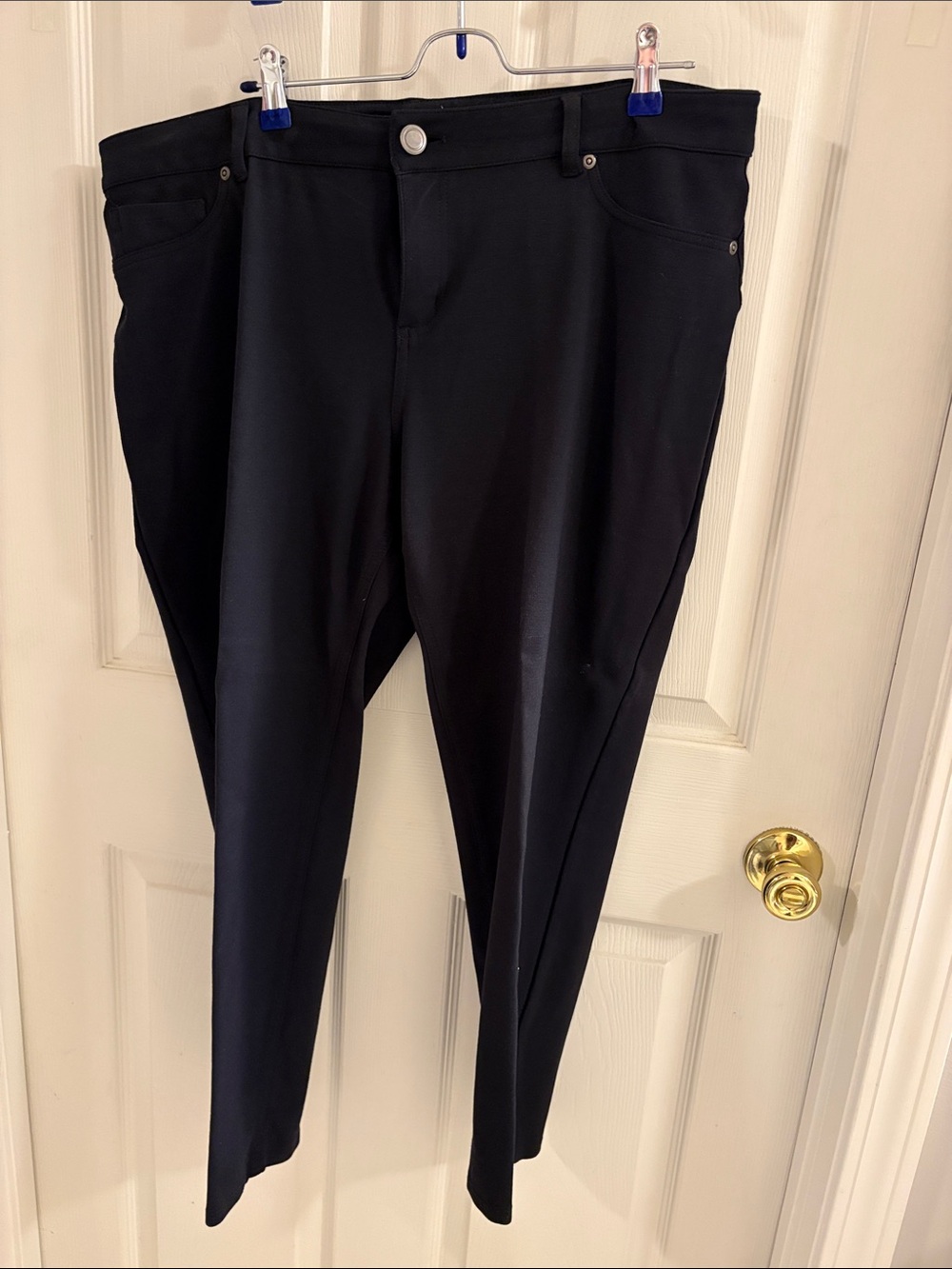 Women’s Black Knit Pants- Sleek Stretch Fit